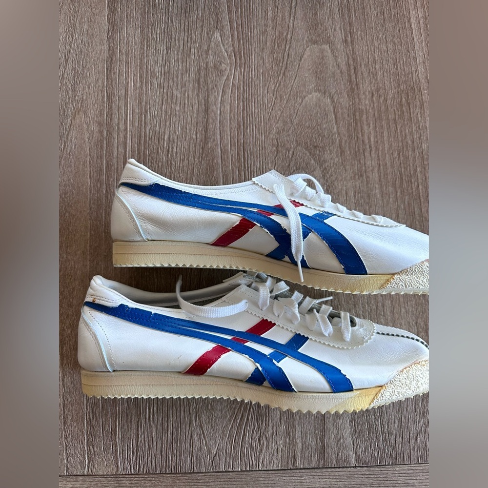 Vintage Onitsuka Tiger Asics Limber Up Trainer Tiger Stripe M 12 Made in Japan - Picture 4 of 16